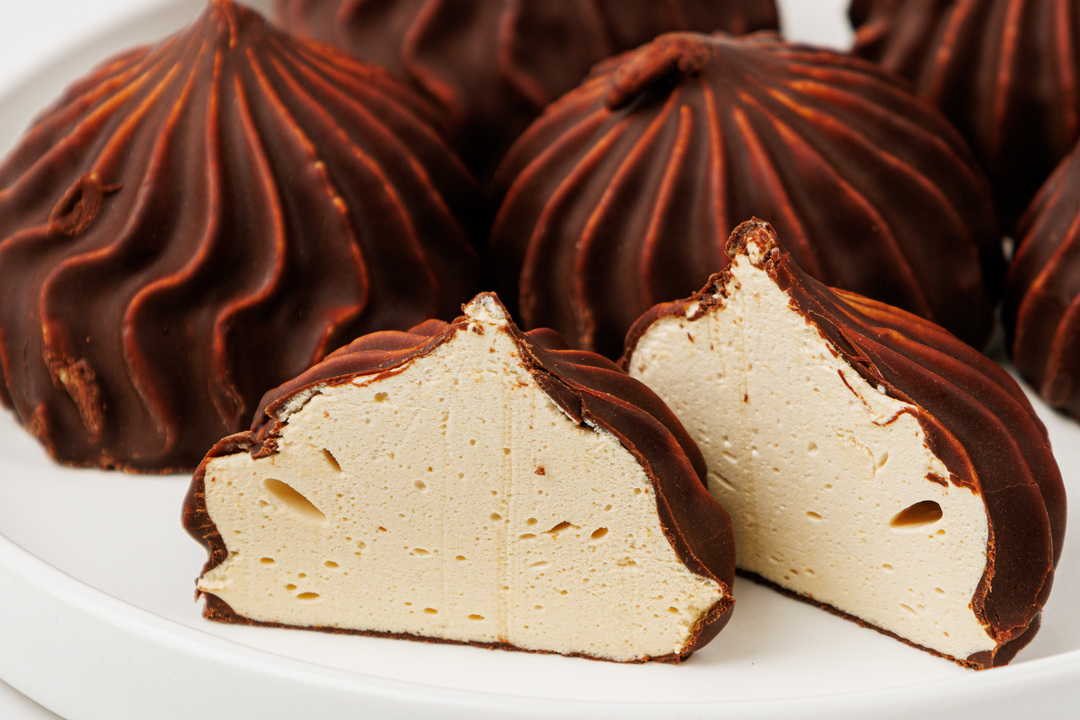 

Зефир ВкусВилл в шоколадной глазури, веган 120 г