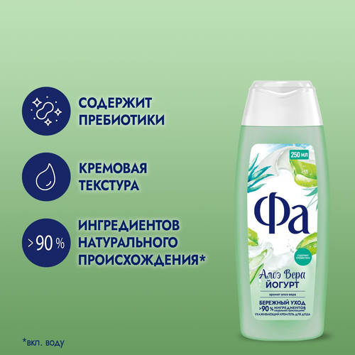 

Крем-гель для душа Фа Алоэ Вера и йогурт 250 мл