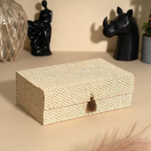 Шкатулка бамбуковая, 22х15х8 см