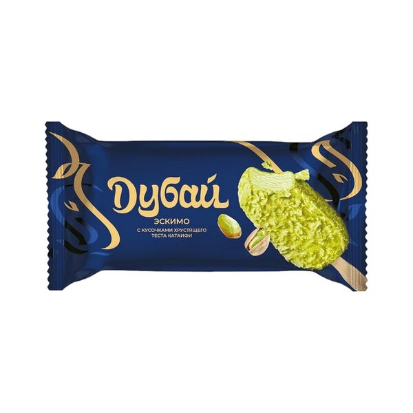 Десерт зам фисташковый в глазури Катаифи жировой фисташково-кунжутной с кус хруст теста 60г полим уп