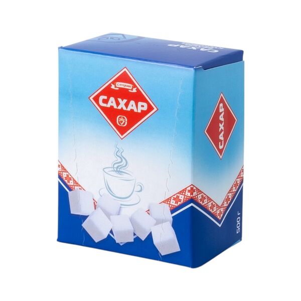Сахар  белый кусковой  пресованный Слуцкий СК вес 500г
