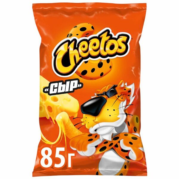 Кукурузные снеки Cheetos Сыр дизайн упаковки в ассортименте 85 г