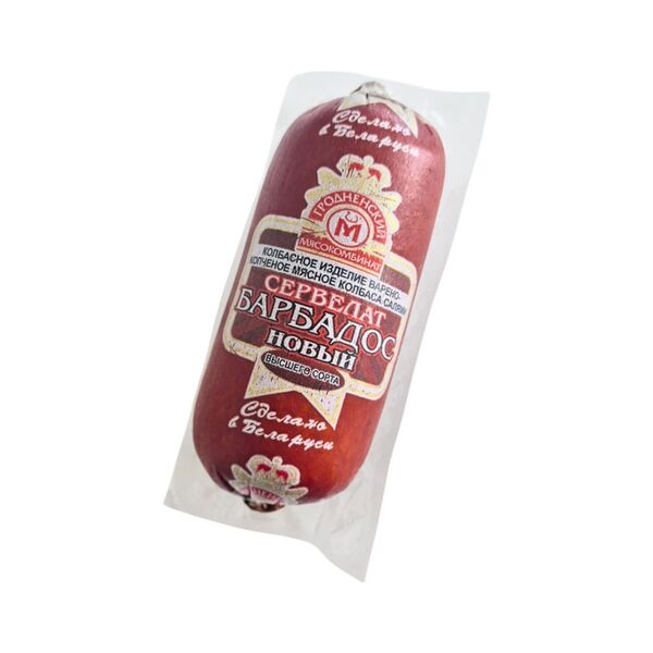 Колбаса салями Сервелат Барбадос Новый колб изд в/к мясн в/с в/у 410г