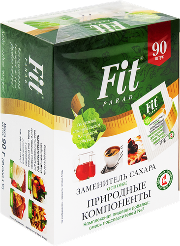 

Заменитель сахар Fit Parad Смесь подсластителей №7 90 шт.