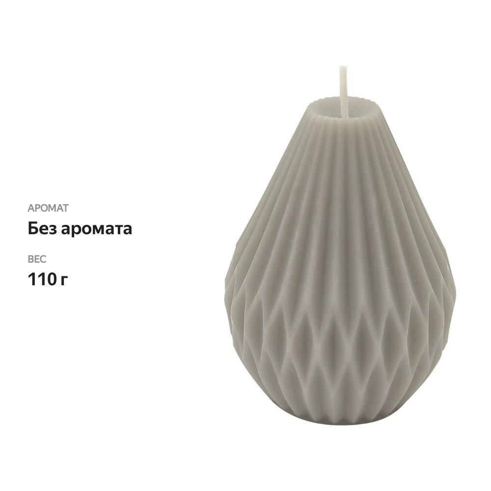 

Свеча HOMECLUB Грани, 6.3х6.3х8 см, Арт. LT25NY1028, 1 шт. в ассортименте