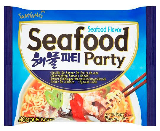 Лапша быстрого приготовления Samyang Seafood Party морепродукты 125 г