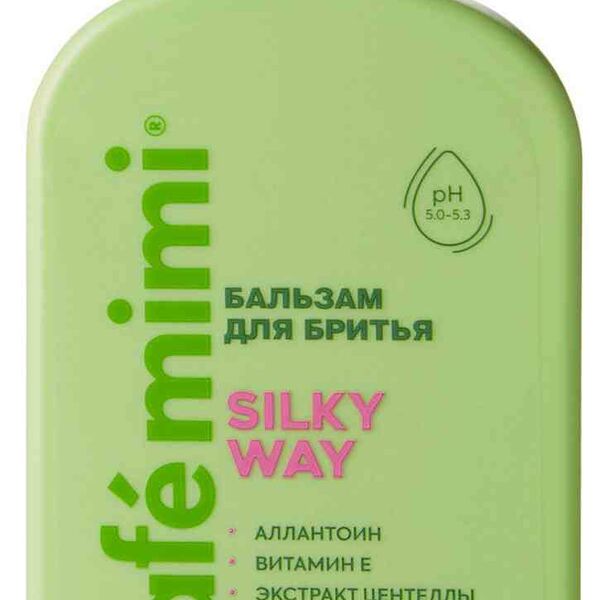 Бальзам для бритья Cafe mimi Colours Silky way с аллантоином, витамином E, центеллой и маслом каранжи 300 мл