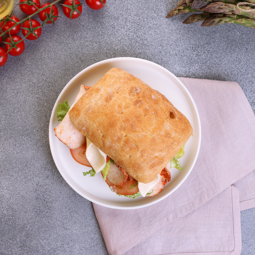 

Брускетта Лента Fresh с сочным куриным филе и горчичным соусом 250 г
