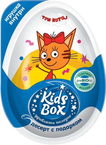 

Яйцо-десерт Kids Box Три кота сахаристый с подарком 20 г, дизайн в ассортименте