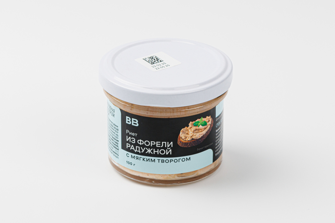 

Риет из форели радужной с мягким творогом, 100 г