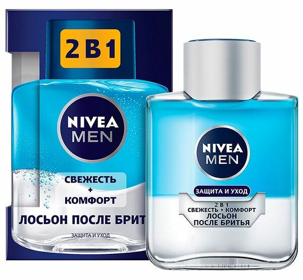 Лосьон после бритья Nivea men 2 в 1 Свежесть и Комфорт 100 мл