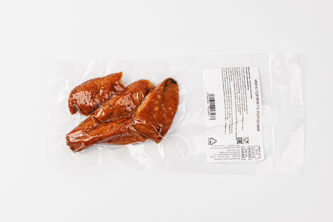 

Икра минтая горячего копчения 100 г