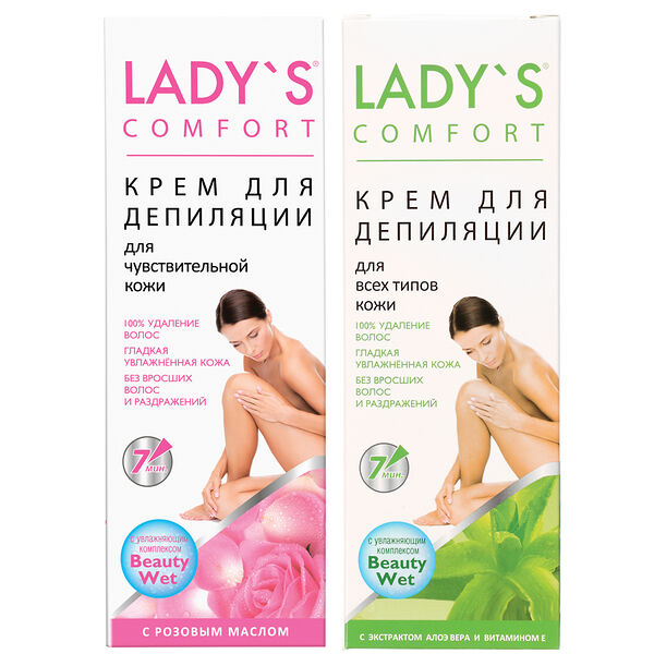 Крем для депиляции lady s для всех типов кожи / для нормальной кожи, 100 мл в ассортименте