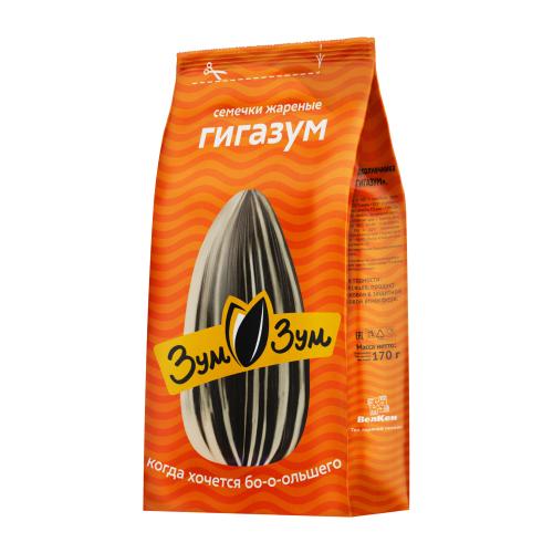 

Семечки подсолнечника Зум-Зум Гигазум жареные 170 г