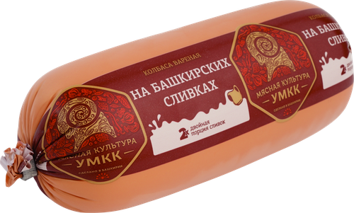 

Колбаса УМКК На Башкирских сливках вареная 370 г
