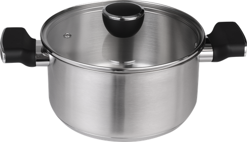 

Кастрюля Hopps Sonet ручки soft-touch нержавеющая сталь 2.8 л