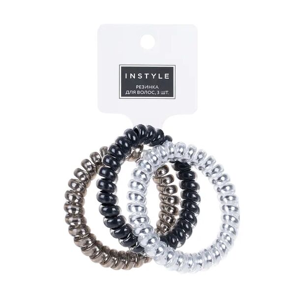Резинка для волос, INSTYLE, 3 шт., в ассортименте