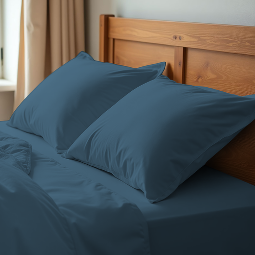 

Набор наволочек Homeclub 50 x 70 см синий поплин Арт. HCP/P5070/Д3 2 шт.