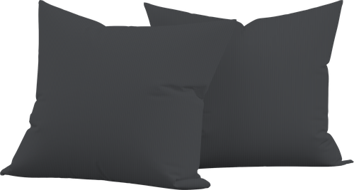 

Набор наволочек HOMECLUB 50x70см, черный, страйп-сатин, 2шт