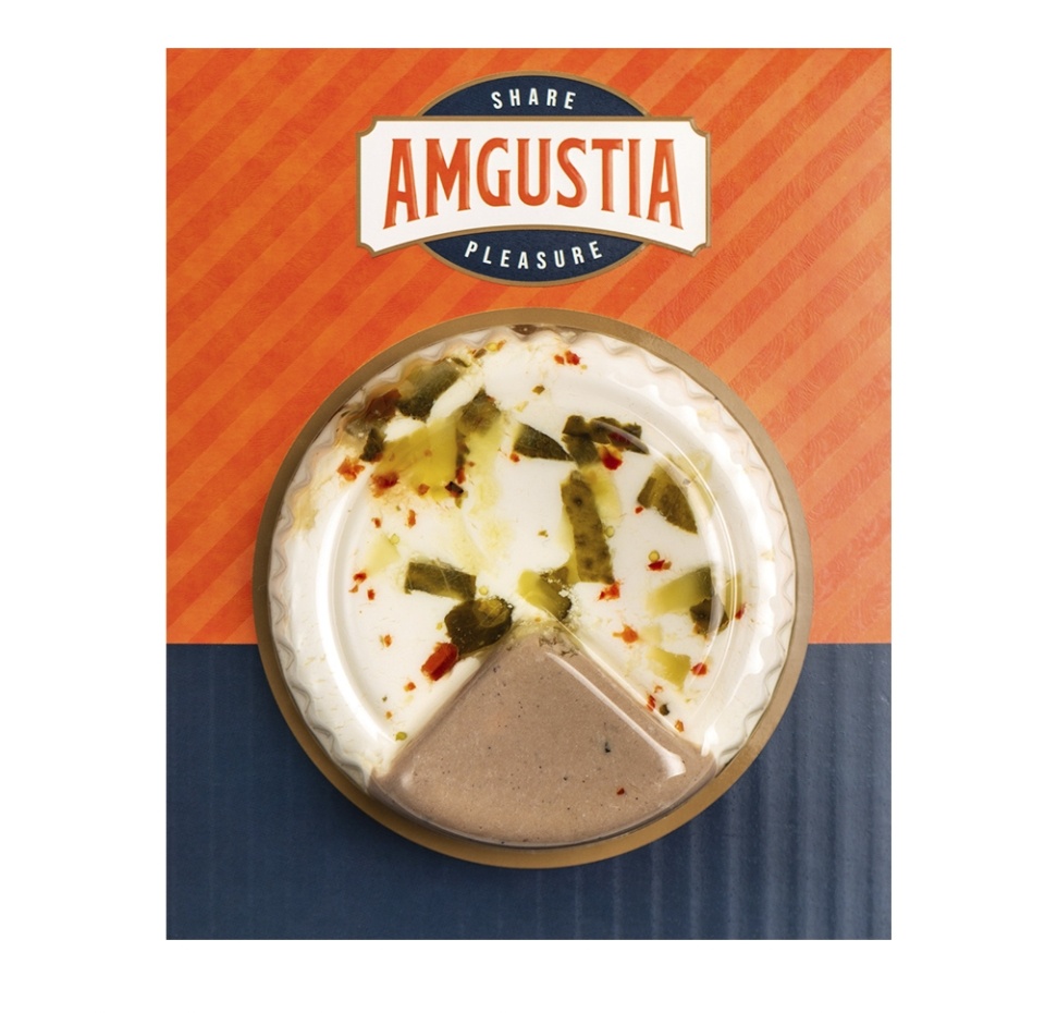 

Крем-сыр мягкий Amgustia сливочный с паштетом из домашней птицы 69% БЗМЖ 100 г