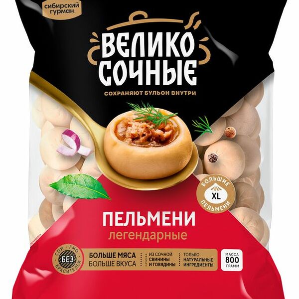 Пельмени Великосочные Легендарные 800 г