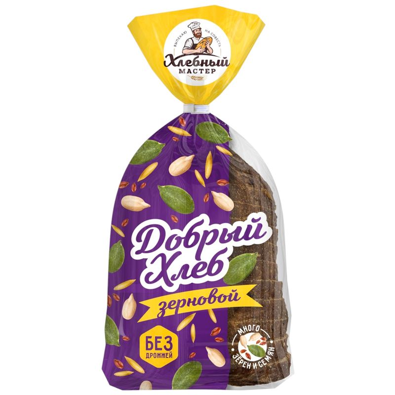 

Хлеб зерновой Добрый хлеб нарезка 250 г