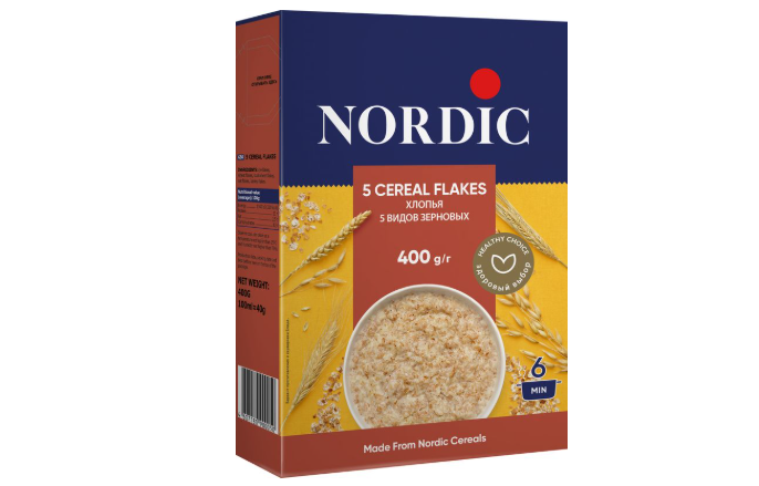 

Хлопья Nordic 5 видов зерновых 400 г