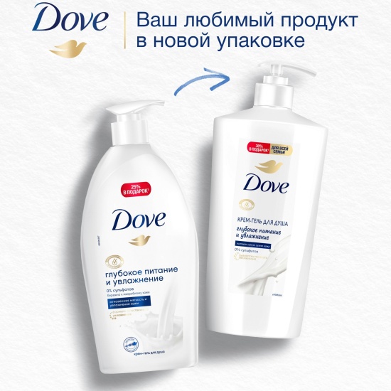 

Крем-гель для душа Dove Глубокое питание и увлажнение 610 мл