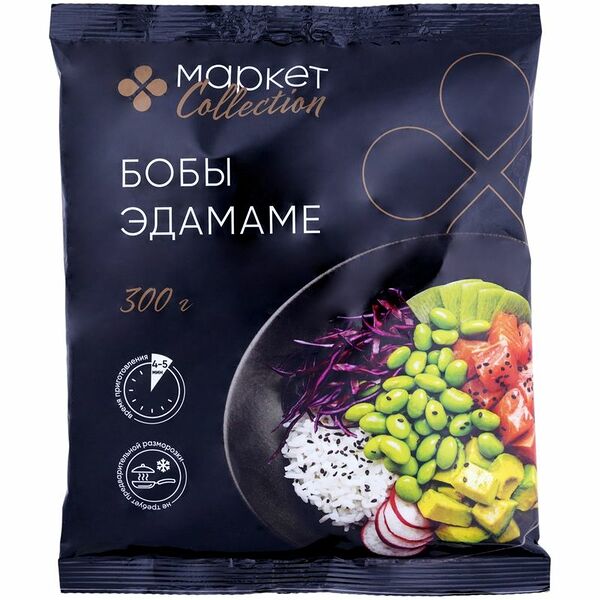 Бобы Эдамаме Маркет Collection замороженные 300 г