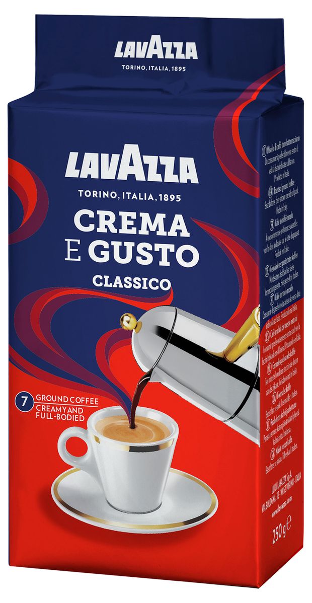 

Кофе молотый Lavazza Crema e Gusto 250 г