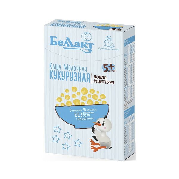 Каша молочная Беллакт б/р кукурузная 200г ДП