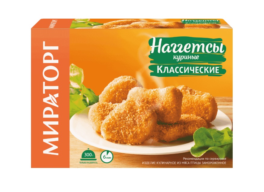 

Наггетсы Мираторг куриные классические 300 г