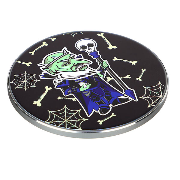 By беспроводное зарядное устройство qi герои, led подсветка, 10w, d10см