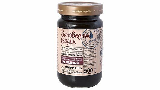 Мед Заповедные угодья Гречишный натуральный 