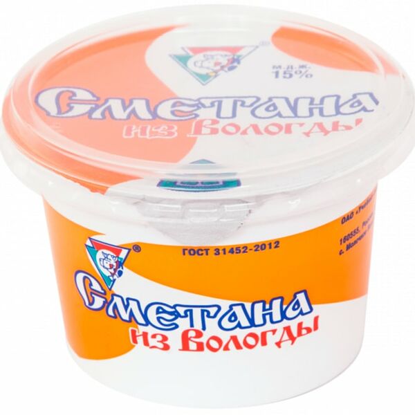Сметана Из Вологды 15% 200г