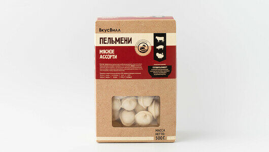 Пельмени мини мясное ассорти (Продукт замороженный)