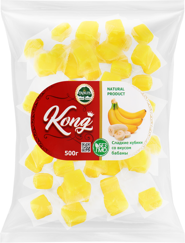 

Банан кубик Kong вес до 300г