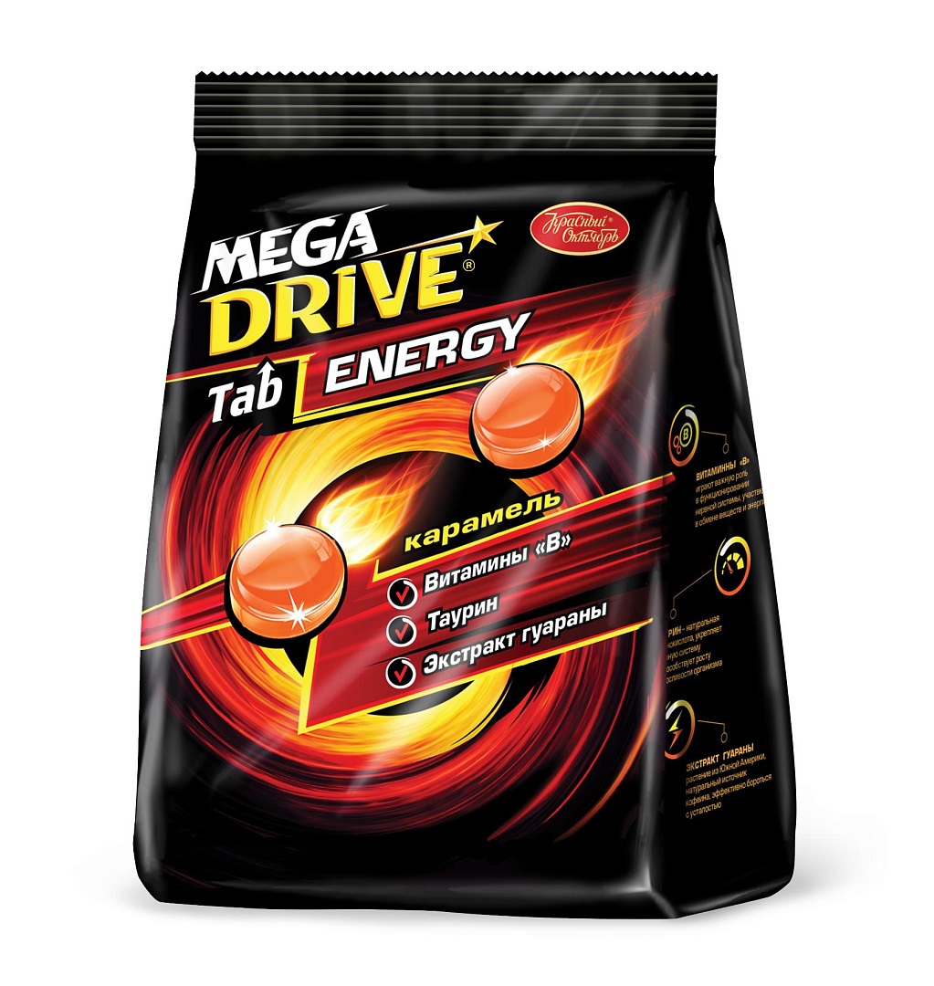 

Карамель Красный Октябрь Mega Drive Tab Energy