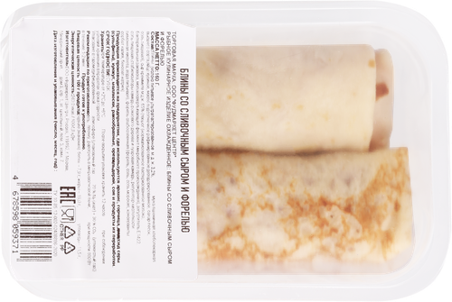 

Блины ФУДМАРКЕТ со сливочным сыром и форелью, 160г