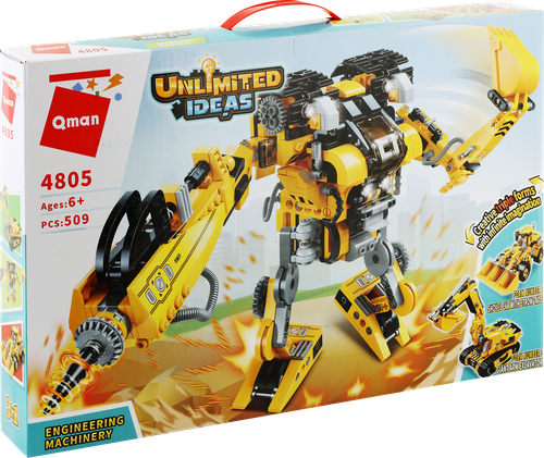 

Конструктор QMAN Строительная техника, 509 деталей