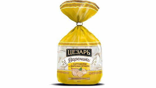 Вареники Цезарь с картофелем и жареным лучком 600г