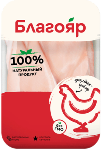 

Филе грудки цыпленка-бройлера Благояр охлажденное вес