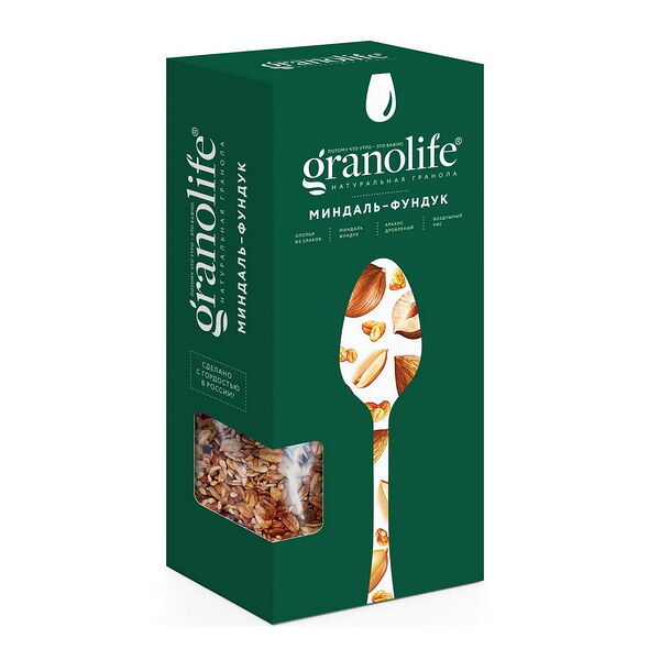 Гранола Granolife Миндаль-фундук 200г