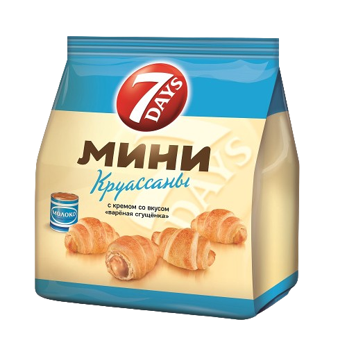 Круассаны мини 7 DAYS с кремом вареная сгущенка 200г