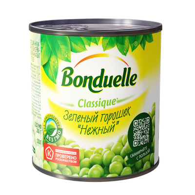 Горошек консервированный Bonduelle, нежный, 200 г