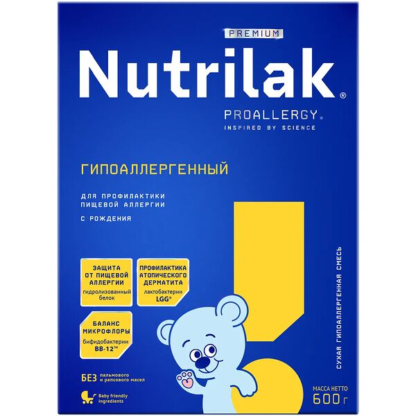 Смесь сухая Nutrilak Премиум с рождения, 600 г