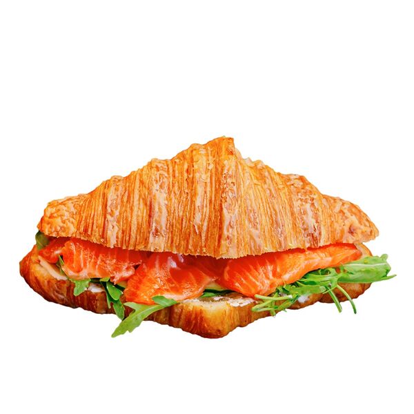 Круассан с семгой