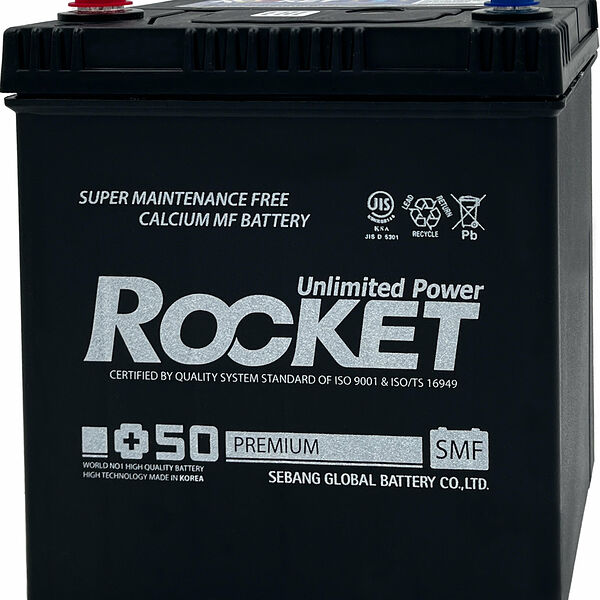 Аккумулятор ROCKET SMF 46B19R 42 Ач 370 А прямая полярность