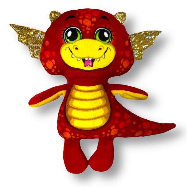 Игрушка мягконабивная Дракон Роман красный