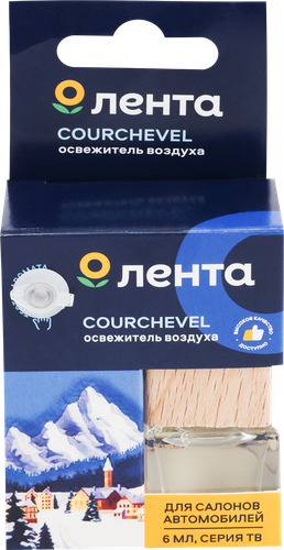 

Освежитель воздуха автомобильный ЛЕНТА Courchevel, 6мл
